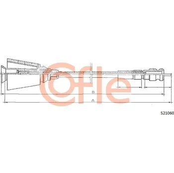 Náhon tachometru Hřídel tachometru, , 612346, COFLE, S21060