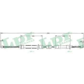 Lanko parkovací brzdy Tažné lanko, parkovací brzda, , 321609721C, LPR, C0605B