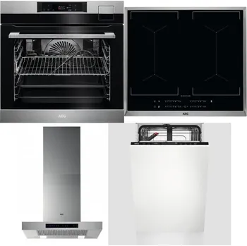 Set domácích spotřebičů AEG BSK792380M + AEG Mastery DoubleBridge IKE64450XB + AEG Mastery DBB5660HM + AEG Mastery GlassCare FSE73407P