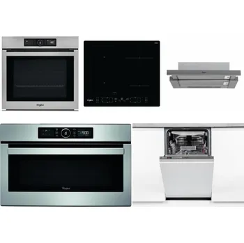Set domácích spotřebičů WHIRLPOOL AKZ9 9480 IX + WHIRLPOOL WL B8160 NE + WHIRLPOOL AKR 749/1 IX + WHIRLPOOL ABSOLUTE AMW 730 IX + WHIRLPOOL WSIO 3O34 PFE X