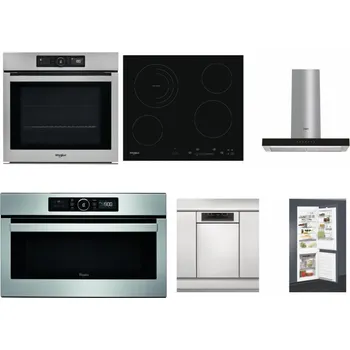 Set domácích spotřebičů WHIRLPOOL AKZ9 9480 IX + WHIRLPOOL AKT 8900 BA + WHIRLPOOL WHBS 62F LT K + WHIRLPOOL ABSOLUTE AMW 730 IX + WHIRLPOOL WSBO 3O34 PF X + WHIRLPOOL ART 65031
