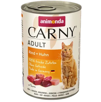 Volný čas Animonda Cat Carny Adult Hovězí + kuře 400g
