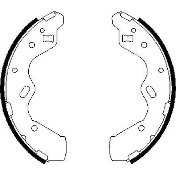 Brzdová čelist Sada brzdových čelistí, , BOSCH, 0 986 487 653