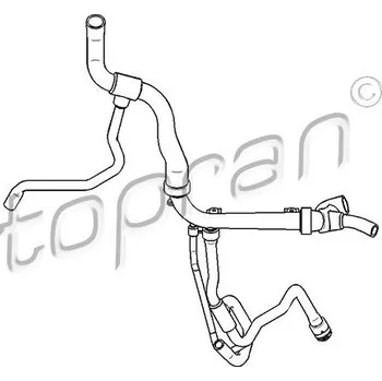 Chladič motoru Hadice chladiče, , 1336125, 90530256, TOPRAN, 207 731
