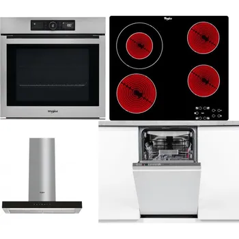 Set domácích spotřebičů WHIRLPOOL AKZ9 9480 IX + WHIRLPOOL AKT 8130/NE + WHIRLPOOL WHBS 62F LT K + WHIRLPOOL WSIO 3O34 PFE X