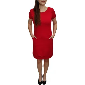 Dámské šaty Šaty Ardewo červené s kapsami Velikosti Ardewo: XL