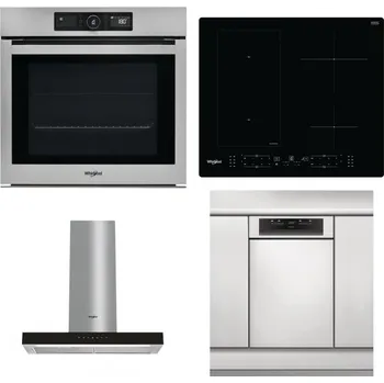 Set domácích spotřebičů WHIRLPOOL AKZ9 9480 IX + WHIRLPOOL WL B8160 NE + WHIRLPOOL WHBS 62F LT K + WHIRLPOOL WSBO 3O34 PF X