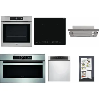 Set domácích spotřebičů WHIRLPOOL AKZ9 9480 IX + WHIRLPOOL WL S7260 NE + WHIRLPOOL AKR 5390/1 IX + WHIRLPOOL ABSOLUTE AMW 730 IX + WHIRLPOOL WBC 3C34 PF X + WHIRLPOOL ART 65031