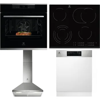 Set domácích spotřebičů ELECTROLUX KOEBP39X + ELECTROLUX EHF6547FXK + ELECTROLUX LFC316X + ELECTROLUX EEM48300IX