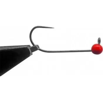 Rybářský háček Jigová hlavička Jigovky HD Barbless Red vel.4 5ks - 0,4 g