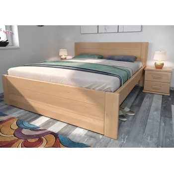 Postel Nábytek Rovder Postel Ivana, Rovder Výběr moření: Modrá, Rozměr postele: 140x200, Druh dřeva: Bukový masiv