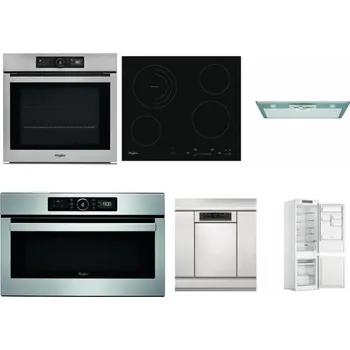 Set domácích spotřebičů WHIRLPOOL AKZ9 9480 IX + WHIRLPOOL AKT 8900 BA + WHIRLPOOL AKR 650/1 IX + WHIRLPOOL ABSOLUTE AMW 730 IX + WHIRLPOOL WSBO 3O34 PF X + WHIRLPOOL WHC18 T311