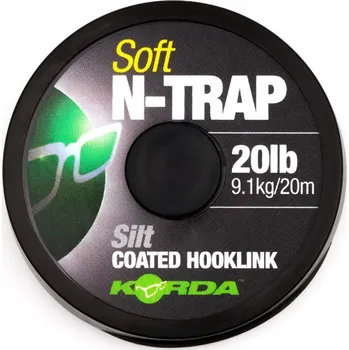Korda - Ztužená šňůrka N-TRAP Soft 20 m Barva: Green, nosnost: 15 lb