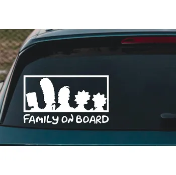 Samolepící dekorace Lepy.cz Samolepka na auto Family on board Velikost (šířka x výška): 20x11cm, Barevná varianta: Levandulová