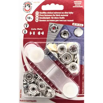 Nýt Kohinoor Druky kovové 15 mm, krémové