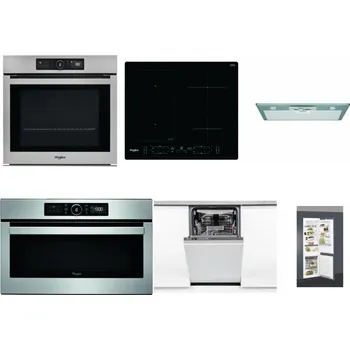 Set domácích spotřebičů WHIRLPOOL AKZ9 9480 IX + WHIRLPOOL WL B8160 NE + WHIRLPOOL AKR 650/1 IX + WHIRLPOOL ABSOLUTE AMW 730 IX + WHIRLPOOL WSIO 3O34 PFE X + WHIRLPOOL ART 66112