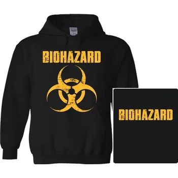 Pánská mikina mikina s kapucí Biohazard - logo
