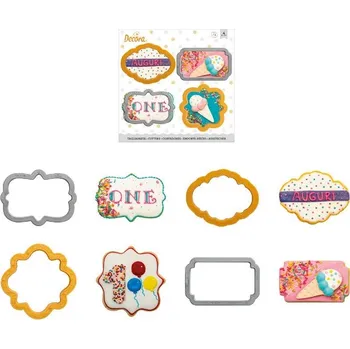 Vykrajovátko Decora VYKRAJOVÁTKA SADA - CEDULKY mini 4ks