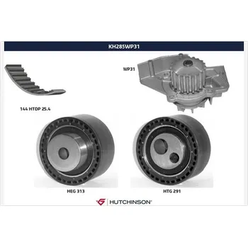 Rozvod motoru Vodni pumpa + sada ozubeneho remene, , HUTCHINSON, KH 285WP31