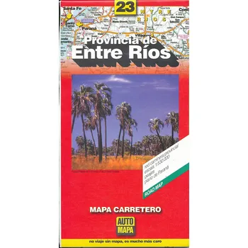 Zagier & Urruty mapa Entre Ríos 1:530 t. Provincia