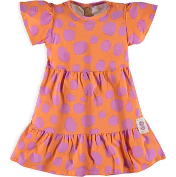 Dívčí šaty Dívčí šaty UP BABY BE HAPPY oranžové Velikost: 140