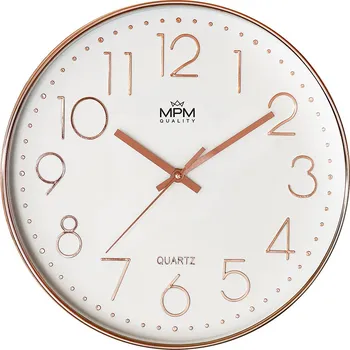 Hodiny MPM Velice zdařilý model plastových nástěnných hodin s vystouplými číslicemi MPM Premium E01.4275.23