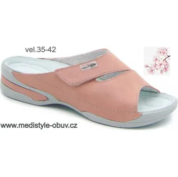 Dámská zdravotní obuv MEDISTYLE VALERIE 2V-E15/1 pantofel růžový vel.35-42, růžová - 41