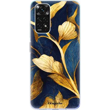 Pouzdro na mobilní telefon Odolné silikonové pouzdro iSaprio - Gold Leaves - Xiaomi Redmi Note 11 / Note 11S