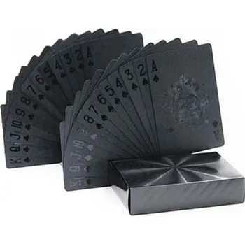 Karetní hra Stylové žolíkové karty / voděodolné karty BLACK Barva: Černá