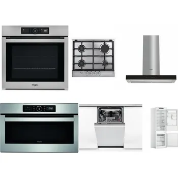 Set domácích spotřebičů WHIRLPOOL AKZ9 9480 IX + WHIRLPOOL AKR 351/IX + WHIRLPOOL WHBS 62F LT K + WHIRLPOOL ABSOLUTE AMW 730 IX + WHIRLPOOL WSIO 3O34 PFE X + WHIRLPOOL WHC18 T311
