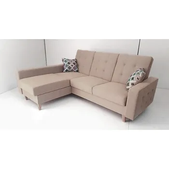 Sedací souprava Sedací souprava rohová Retro L 220x168cm světle hnědá Levá strana