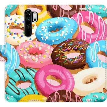 Pouzdro na mobilní telefon Flipové pouzdro iSaprio - Donuts Pattern 02 - Xiaomi Redmi Note 8 Pro