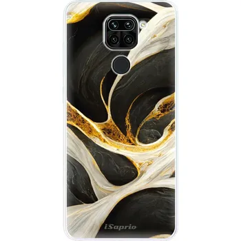 Pouzdro na mobilní telefon Odolné silikonové pouzdro iSaprio - Black and Gold - Xiaomi Redmi Note 9
