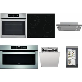 Set domácích spotřebičů WHIRLPOOL ABSOLUTE AKZ9 6230 IX + WHIRLPOOL AKT 8900 BA + WHIRLPOOL AKR 749/1 IX + WHIRLPOOL ABSOLUTE AMW 730 IX + WHIRLPOOL WIO 3O540 PELG + WHIRLPOOL ART 66112