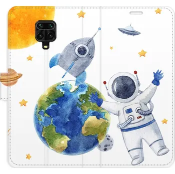 Pouzdro na mobilní telefon Flipové pouzdro iSaprio - Space 06 - Xiaomi Redmi Note 9 Pro / Note 9S