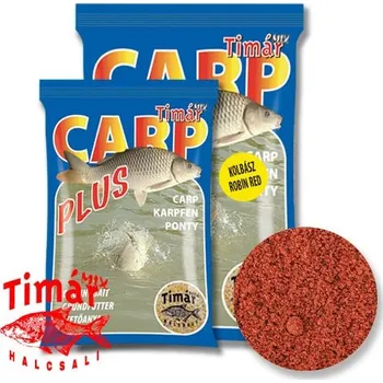 Návnadová surovina Timár mix Carp plus Klobása-Robin red 1 kg (Timár)