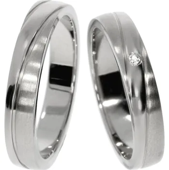Prsten Zlatnictví Helios Ocelové snubní prsteny 10013