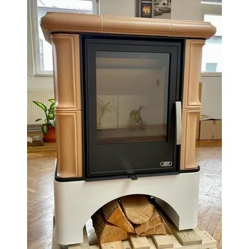 Krbová kamna ABX Abx Bavaria K I. - rovný sokl - naturbraun