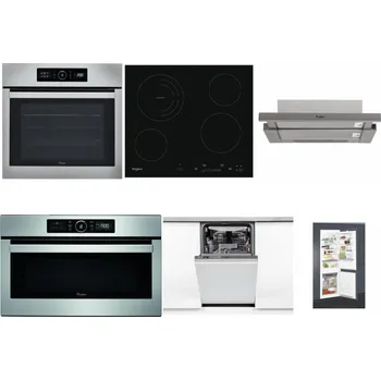 Set domácích spotřebičů WHIRLPOOL ABSOLUTE AKZ9 6230 IX + WHIRLPOOL AKT 8900 BA + WHIRLPOOL AKR 5390/1 IX + WHIRLPOOL ABSOLUTE AMW 730 IX + WHIRLPOOL WSIO 3O34 PFE X + WHIRLPOOL ART 65031