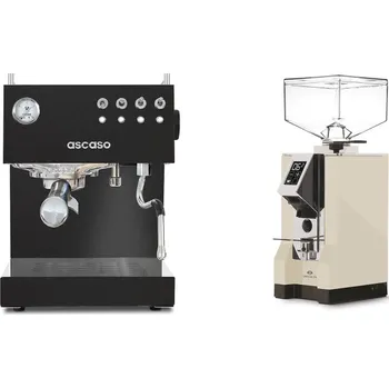 Kávovar Ascaso Steel DUO, Black + Eureka Mignon Specialita, CR cream