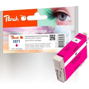 Inkoustová náplň Peach Epson 71, T0713, 255 stran - purpurová