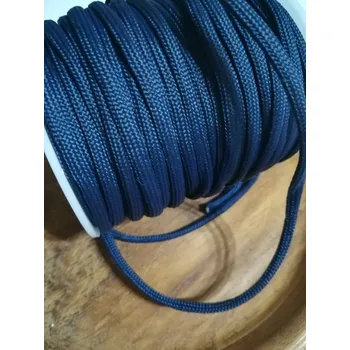 Padáková / oděvní šňůra Ø4 mm temně modrá