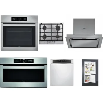 Set domácích spotřebičů WHIRLPOOL ABSOLUTE AKZ9 6230 IX + WHIRLPOOL AKR 351/IX + WHIRLPOOL AKR 860 IX + WHIRLPOOL ABSOLUTE AMW 730 IX + WHIRLPOOL WBC 3C34 PF X + WHIRLPOOL ART 65031