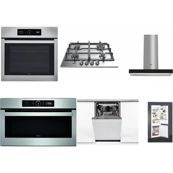 Set domácích spotřebičů WHIRLPOOL ABSOLUTE AKZ9 6230 IX + WHIRLPOOL TKRL 661 IX EU + WHIRLPOOL WHBS 62F LT K + WHIRLPOOL ABSOLUTE AMW 730 IX + WHIRLPOOL WSIO 3O34 PFE X + WHIRLPOOL ART 65031