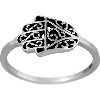 Prsten Stříbrný prsten Ag 1,3 g Ruka Fátimy 48