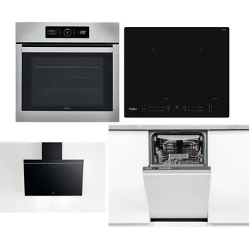 Set domácích spotřebičů WHIRLPOOL ABSOLUTE AKZ9 6230 IX + WHIRLPOOL WL S7260 NE + WHIRLPOOL AKR 62F LT K + WHIRLPOOL WSIO 3O34 PFE X