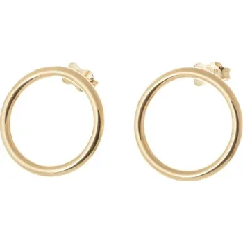 Náušnice Náušnice kruhy ze žlutého zlata 18,5 mm NA1188F + Dárek zdarma