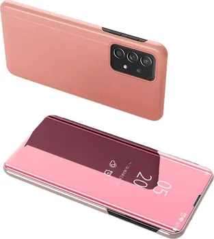 Pouzdro na mobilní telefon MG Clear View pro Samsung Galaxy A33 5G růžové