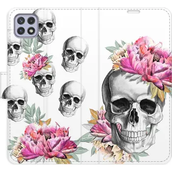 Pouzdro na mobilní telefon Flipové pouzdro iSaprio - Crazy Skull - Samsung Galaxy A22 5G