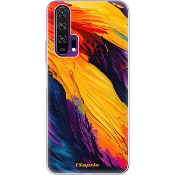 Pouzdro na mobilní telefon Odolné silikonové pouzdro iSaprio - Orange Paint - Honor 20 Pro